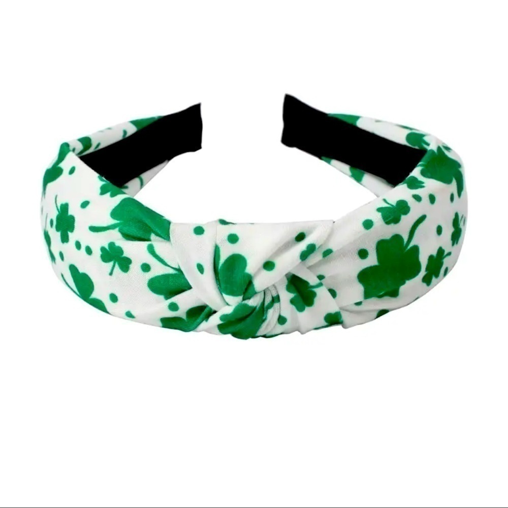 St Patrick’s Top Knot Headband